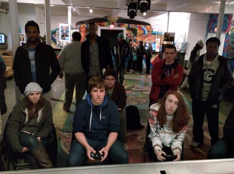 Gamers focused and competing