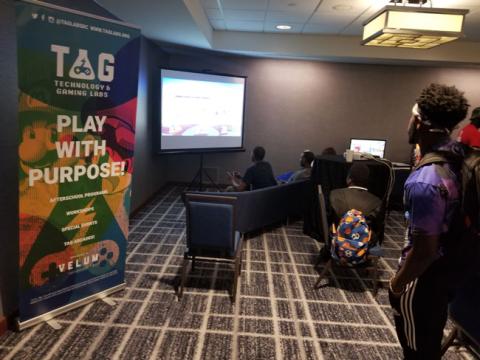 Gaming Lounge Mario Kart area