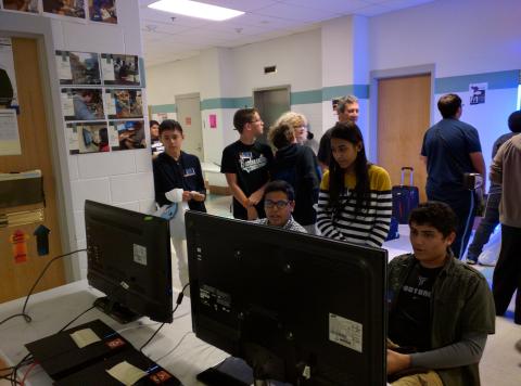 Gamers enjoying video games