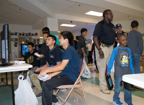 gamers enjoying games