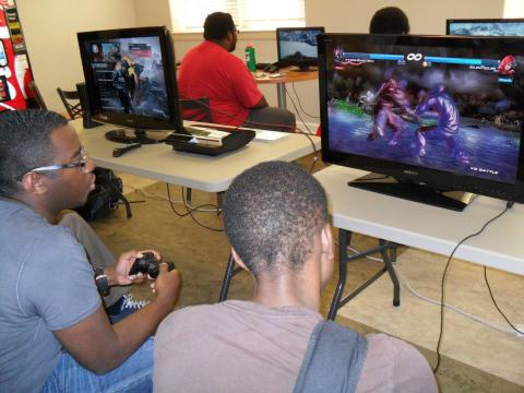 Players playing tekken