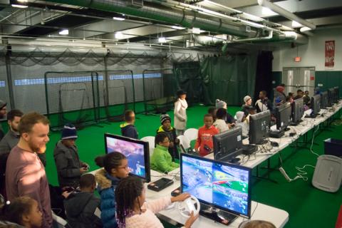 Gaming setup aerial
