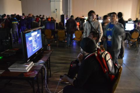 Players competing