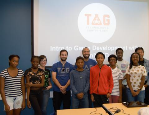Workshop students