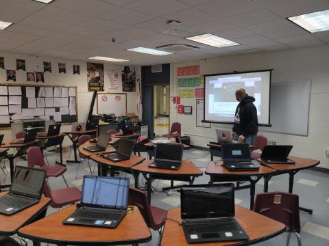 Getting the classroom ready