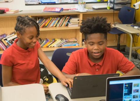 Students collaborating